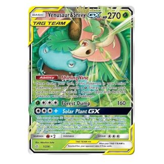 VENUSAUR Y SNIVY GX 1/236 -TCG POKEMON